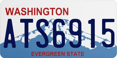 WA license plate ATS6915