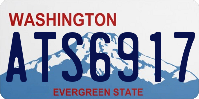 WA license plate ATS6917