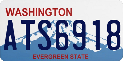 WA license plate ATS6918