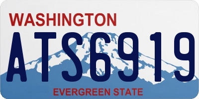WA license plate ATS6919