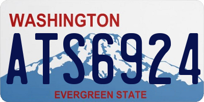 WA license plate ATS6924