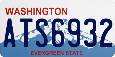 WA license plate ATS6932