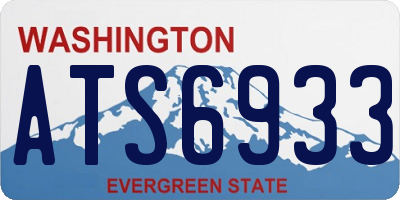 WA license plate ATS6933