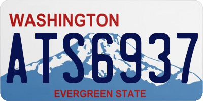 WA license plate ATS6937