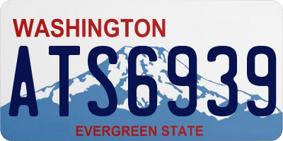 WA license plate ATS6939
