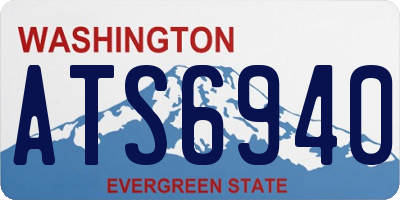 WA license plate ATS6940