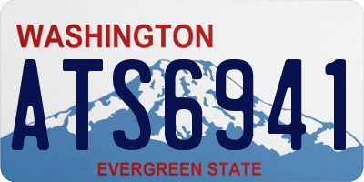 WA license plate ATS6941