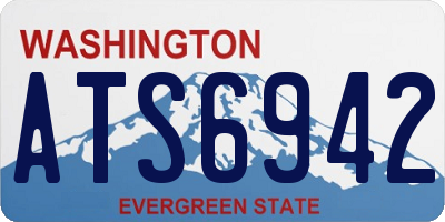 WA license plate ATS6942