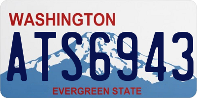 WA license plate ATS6943
