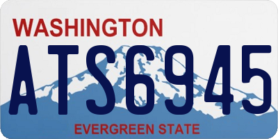 WA license plate ATS6945