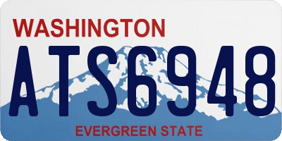 WA license plate ATS6948