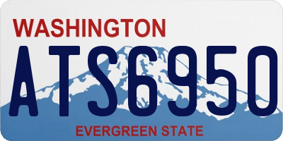 WA license plate ATS6950