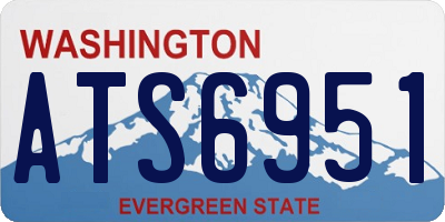WA license plate ATS6951