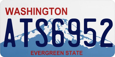 WA license plate ATS6952