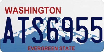 WA license plate ATS6955