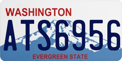 WA license plate ATS6956