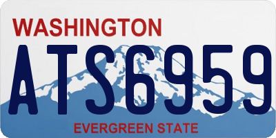 WA license plate ATS6959