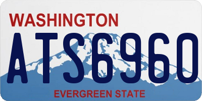 WA license plate ATS6960