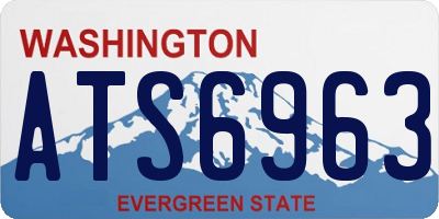 WA license plate ATS6963