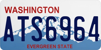 WA license plate ATS6964