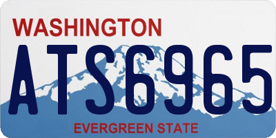 WA license plate ATS6965