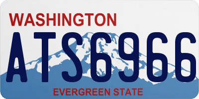 WA license plate ATS6966
