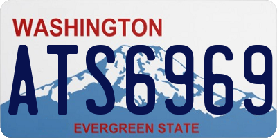 WA license plate ATS6969