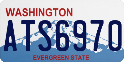 WA license plate ATS6970