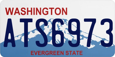 WA license plate ATS6973