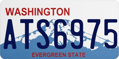 WA license plate ATS6975