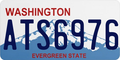 WA license plate ATS6976