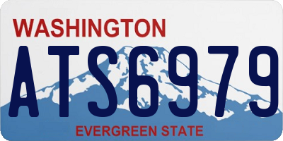 WA license plate ATS6979