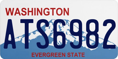 WA license plate ATS6982