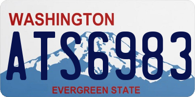 WA license plate ATS6983