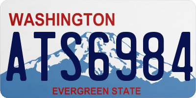 WA license plate ATS6984