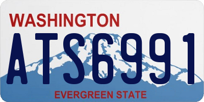 WA license plate ATS6991