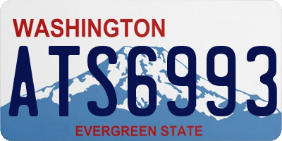 WA license plate ATS6993