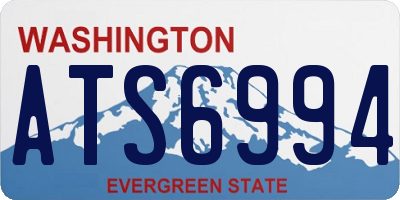 WA license plate ATS6994