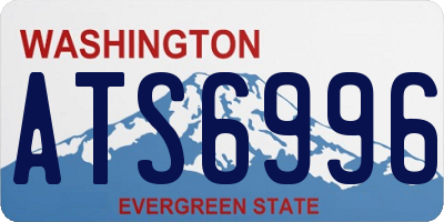 WA license plate ATS6996