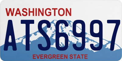 WA license plate ATS6997