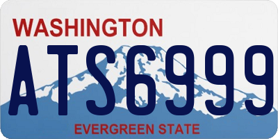 WA license plate ATS6999