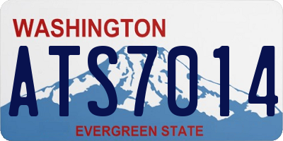 WA license plate ATS7014