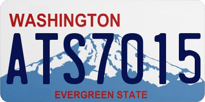 WA license plate ATS7015