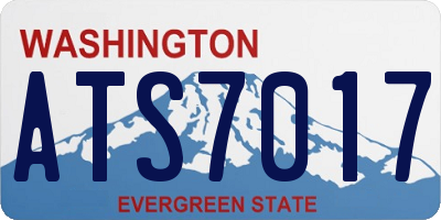WA license plate ATS7017