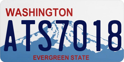 WA license plate ATS7018