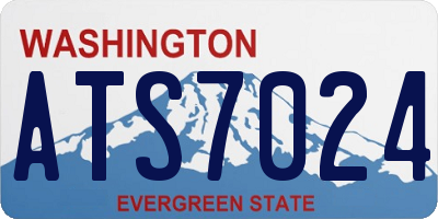 WA license plate ATS7024