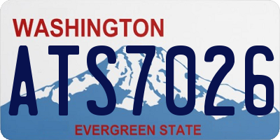 WA license plate ATS7026