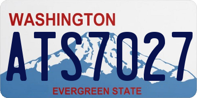 WA license plate ATS7027