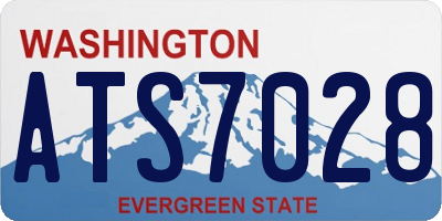 WA license plate ATS7028