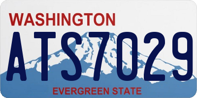 WA license plate ATS7029